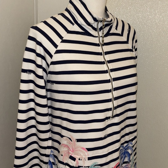 Lilly Pulitzer Skipper Popover- Desert Palm Stripe - Picture 3 of 14